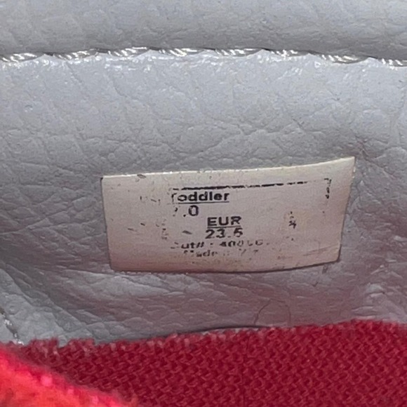 Vans Sk8-Hi Sneakers Toddler Size 7 Racing Red True White High Top Lace Up Shoes - Picture 7 of 7